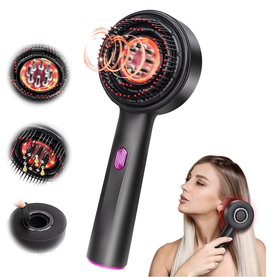 LuxeLaser® 4-in-1 Red Light Laser Scalp Massager and Oil Dispenser Brush